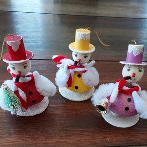 Christopher Radko Snowman Wobbleheads Set